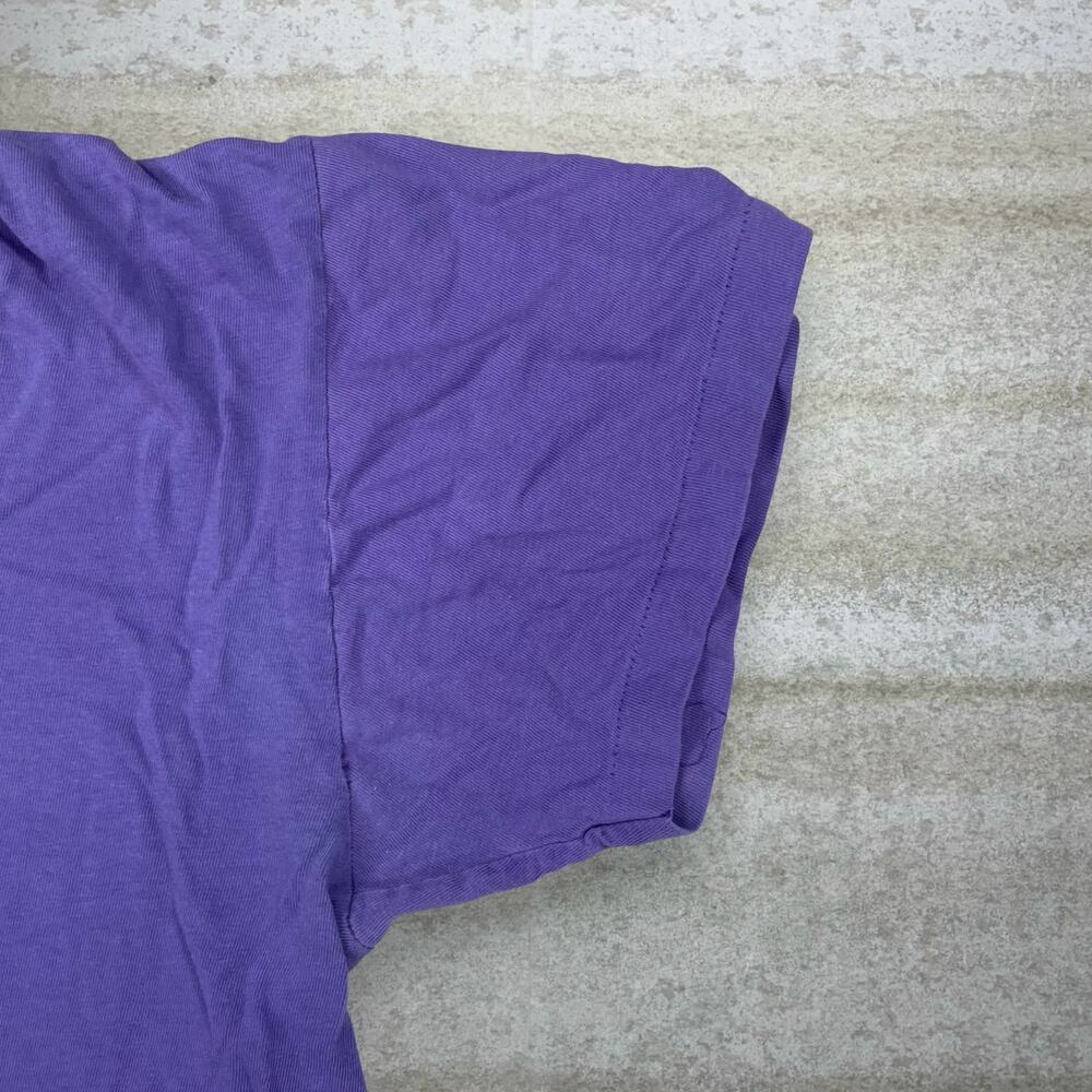 Vintage 90s Tweety Bird Shirt Mens M Purple Looney Tunes Cotton Short Sleeve - Picture 3 of 6